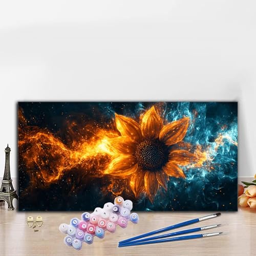 Malen Nach Zahlen Sonnenblume, Malen Nach Zahlen Erwachsene Abstrakt Paint by Numbers Handgemalt Ölgemälde Kit für Anfänger mit Pinseln und Acrylfarben, Deko Wohnzimmer, Geschenke 40x70 cm G8-653 Malen Nach Zahlen Sonnenblume, Malen Nach Zahlen Erwachsene Abstrakt Paint by Numbers Handgemalt Ölgemälde Kit für Anfänger mit Pinseln und Acrylfarben, Deko Wohnzimmer, Geschenke 40x70 cm G8-653 von Whoonng