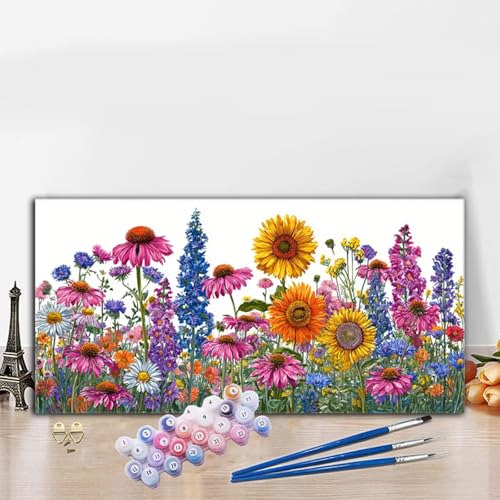 Malen Nach Zahlen Sonnenblume, Malen Nach Zahlen Erwachsene Blume Paint by Numbers Handgemalt Ölgemälde Kit für Anfänger mit Pinseln und Acrylfarben,Deko Wohnzimmer,Geschenke für Frauen 30x60CM G8-639 Malen Nach Zahlen Sonnenblume, Malen Nach Zahlen Erwachsene Blume Paint by Numbers Handgemalt Ölgemälde Kit für Anfänger mit Pinseln und Acrylfarben,Deko Wohnzimmer,Geschenke für Frauen 30x60CM G8-639 von Whoonng