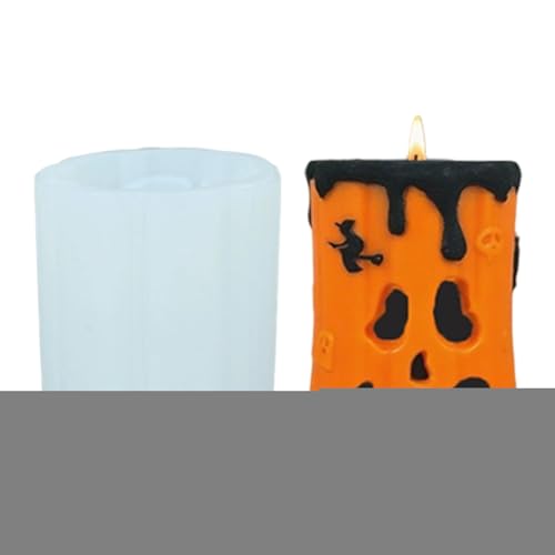 Halloween Kerzenform | Geistergesicht Kürbiskerzenform | Wiederverwendbare nicht klebende Silikon Gießform für Handarbeit und Basteln in Studio Zuhause und Schule für Erwachsene Kinder Halloween Kerzenform | Geistergesicht Kürbiskerzenform | Wiederverwendbare nicht klebende Silikon Gießform für Handarbeit und Basteln in Studio Zuhause und Schule für Erwachsene Kinder von Whrcy