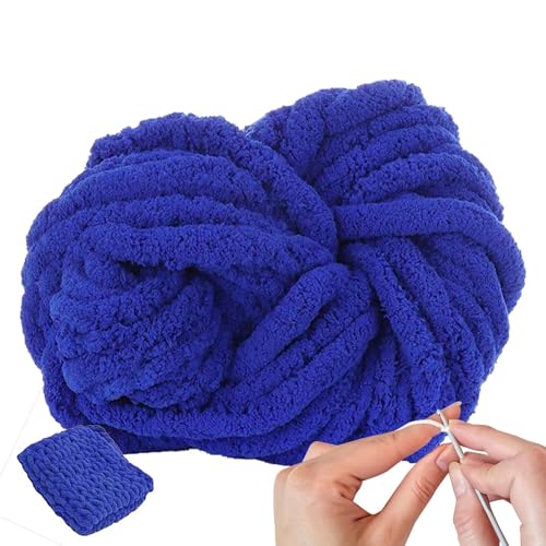 Plüschgarn, 2,5 m dicke, grobe Garne, Webzubehör, Häkeln, Handwerk für Korb, Schal, Mütze, Wurfkissen, Haustierbett, Decke von Whrcy