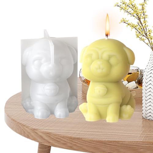 Silikon Kerzenform Hund - Niedliche Tierfiguren Gipsform - 3D Kerzenformen Für Bastelbedarf, Silikon Gießform Als Tischdekoration Silikon Kerzenform Hund - Niedliche Tierfiguren Gipsform - 3D Kerzenformen Für Bastelbedarf, Silikon Gießform Als Tischdekoration von Whrcy
