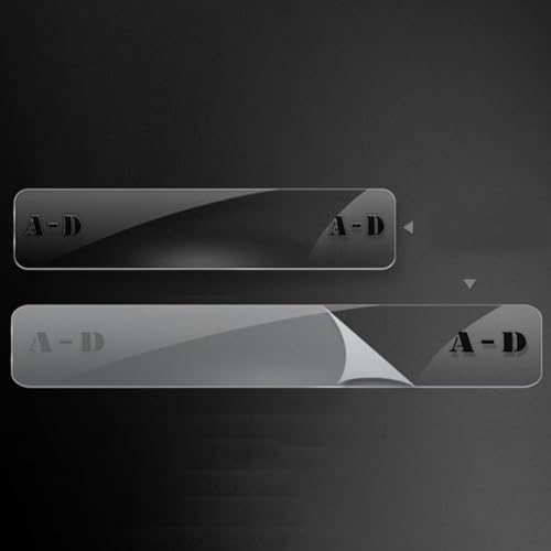A Z Organisationssystem, 6 Stück Album-Trennblätter für CD- und Vinyl-Sammlungen (vertikale CD-Karten) von Whychstore