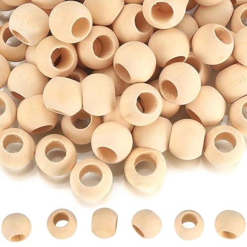 Holzperlen, Macrame -Perlen 100pcs/Set 0, 79 Zoll Durchmesser Natrual Lose DIY Unvollendete Holz für Schmuckherstellung, Armbänder, DIY -Handwerk und Makrames Holzperlen, Macrame -Perlen 100pcs/Set 0, 79 Zoll Durchmesser Natrual Lose DIY Unvollendete Holz für Schmuckherstellung, Armbänder, DIY -Handwerk und Makrames von Whyzsjnclg