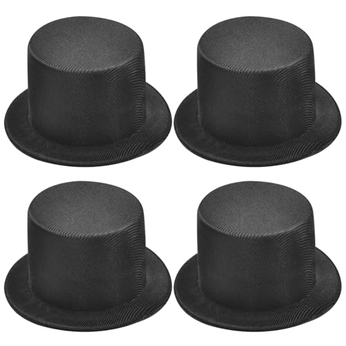 Whyzsjnclg 4pcs Mini Black Top Hats, Mini Formal Hüte Miniatur -Top -Hüte für Kunst und Kunsthandwerk für Schneemann dekorieren Weihnachtskunsthandwerk DIY Supplies Whyzsjnclg 4pcs Mini Black Top Hats, Mini Formal Hüte Miniatur -Top -Hüte für Kunst und Kunsthandwerk für Schneemann dekorieren Weihnachtskunsthandwerk DIY Supplies von Whyzsjnclg
