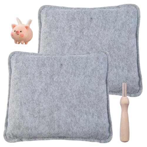 Whyzsjnclg Felting-Nadeln, 1 Set-Nadel-Feltzing-Pad mit Nadeln, umweltfreundliche praktische Nadelversorgungen für Anfänger Häkeln Strickprojekte von Whyzsjnclg