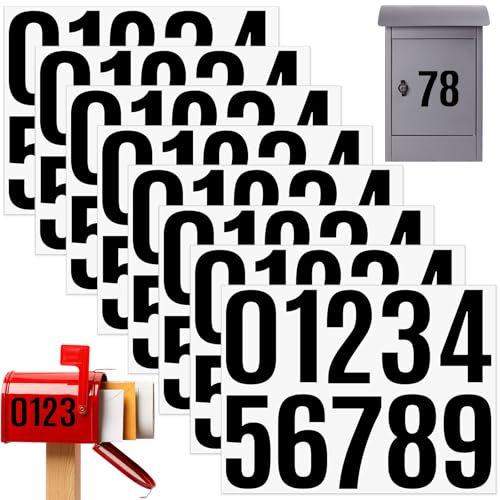 8 Blatt Briefkasten Zahlen Aufkleber 4 In Selbstklebende Wasserdicht Hausnummer Aufkleber 1–9 Reflektierende Vinyl Nummernaufkleber für Haus Tür Adressnummer Number Waren Stickers 8 Blatt Briefkasten Zahlen Aufkleber 4 In Selbstklebende Wasserdicht Hausnummer Aufkleber 1–9 Reflektierende Vinyl Nummernaufkleber für Haus Tür Adressnummer Number Waren Stickers von WiDream