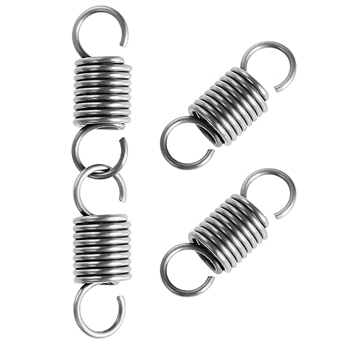WiMas Druckfeder Zugfedern Kleine Doppelhaken Zugfeder DIY Zug- und Druckfedern Ersatz Komprimierter Federdraht für Möbelpflege Mechanische Wartung Produktion Montage (4PCS, 2.5*20*60mm) von WiMas