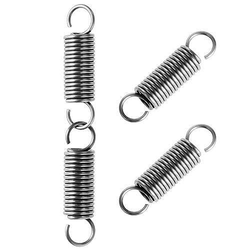 WiMas Druckfeder Zugfedern Kleine Doppelhaken Zugfeder DIY Zug- und Druckfedern Ersatz Komprimierter Federdraht für Möbelpflege Mechanische Wartung Produktion Montage (4PCS, 2.5 * 20 * 80mm) von WiMas