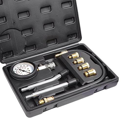 WiMas Kompressionstester Kompressionsprüfer Benzin Kompressionsmessgerät, kompression messen Motor Kompression Zylinder Kompressionsmesser M10 M12 M14 M18 von WiMas