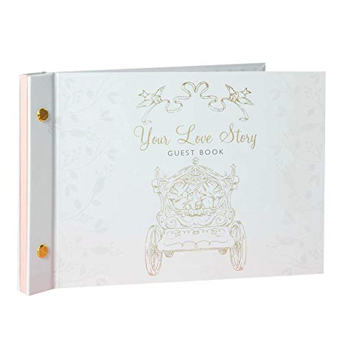 Hochzeits-Gästebuch "Our Love Story" Disney Princess Serie 1289 von Widdle Gifts Ltd