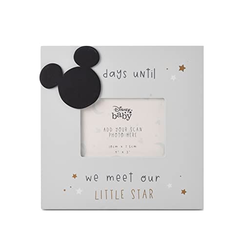 Widdle Gifts Disney Baby Scan Countdown Bilderrahmen – Little Star – Mickey Mouse 0436 von Widdle Gifts Ltd