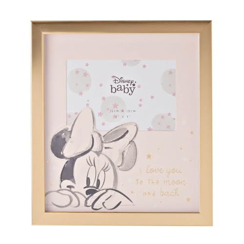 Disney Baby Bilderrahmen mit Goldfolie, Minnie Maus, 15,2 x 10,2 cm von Widdop and Co