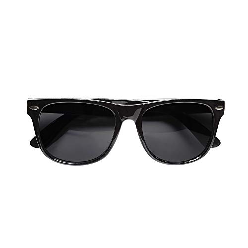 Widmann 6729C - Brille mit dunklen Gläsern, schwarz, für mehrere Charaktere, Karneval, Mottoparty von WIDMANN
