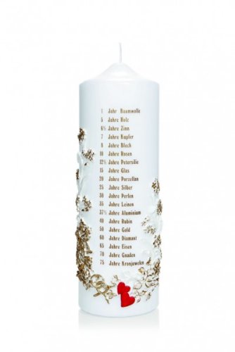 Kerze groß, Hochzeitstage Kerze groß, Hochzeitstage von Wiedemann
