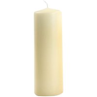 Stumpenkerze Flachkopf 100/50mm - Creme von Wiedemann