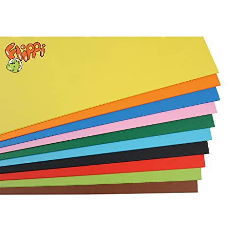Flippi Fotokarton, 50x70 cm, 300g/qm | Wiemann Lehrmittel (50 Bogen in 10 verschiedenen Farben) von Wiemann Lehrmittel