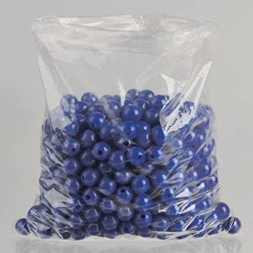 Kunststoffperlen 100 Stück für Rechenketten– in unterschiedlichen Farben (rot, blau, weiß) | Wiemann Lehrmittel (Blau) von Wiemann Lehrmittel