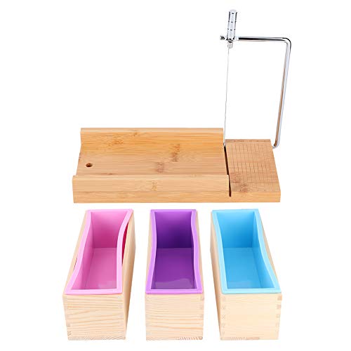 Seifenform-Paket aus Holz für Handgemachte Seife für DIY-Werkzeugkasten mit Toastformen, Seifenschalen von Wifehelper