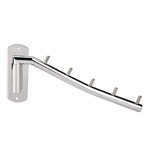Wifehelper Wandmontierter Kleiderbügel Edelstahl mit Schwenkarm Kleidungsorganisator Wäscheständer Haushaltswaren Wohnaccessoires von Wifehelper