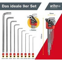 wiha Sechskantschlüssel-Satz MagicRing® 43851 9-tlg. von Wiha