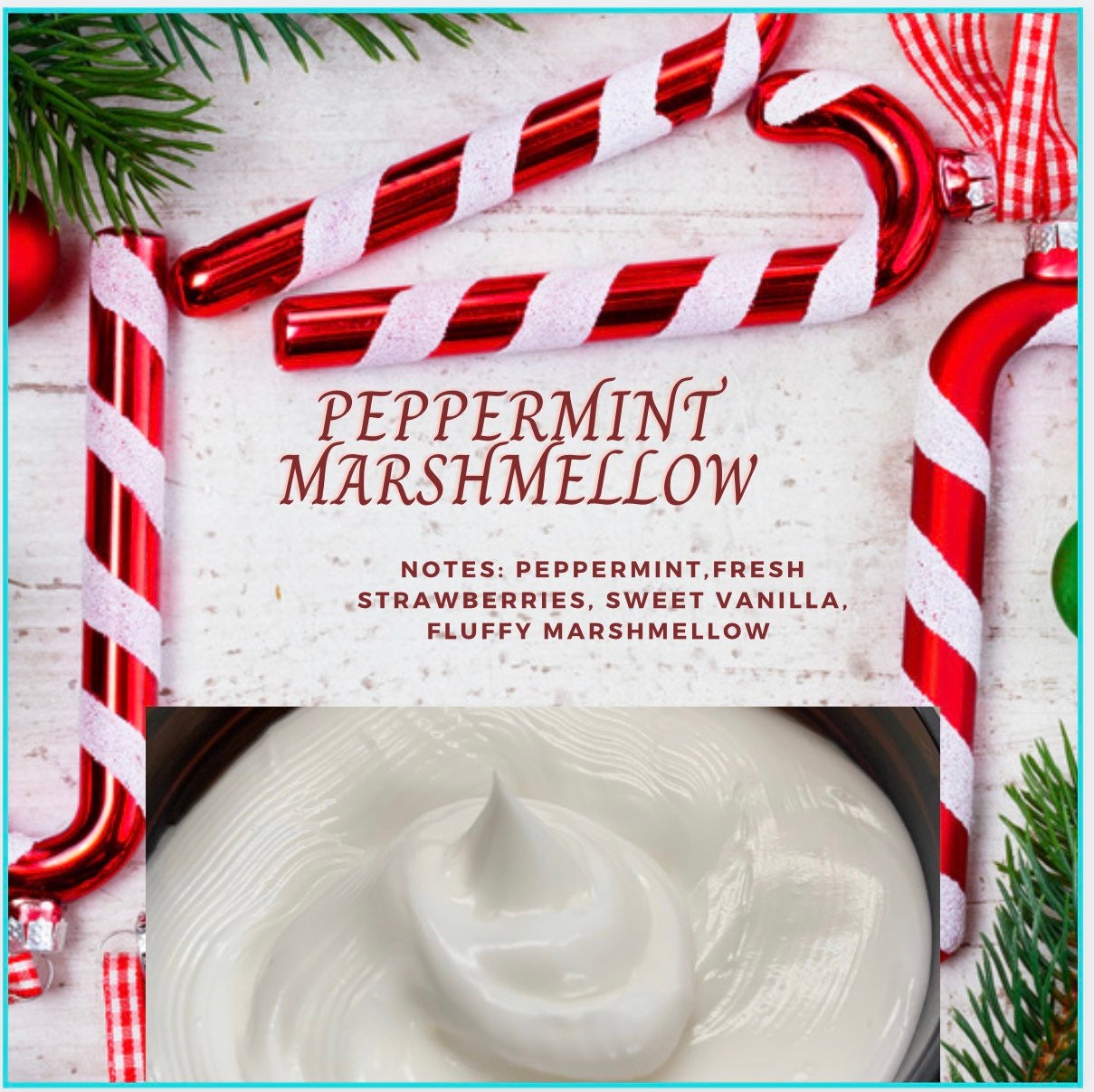 Pfefferminze Marshmallow Whipped Shea Body Butter 100 G/ Hautpflege/ Moisturizer/Shea Butter/Mango von WildBreezeCandles
