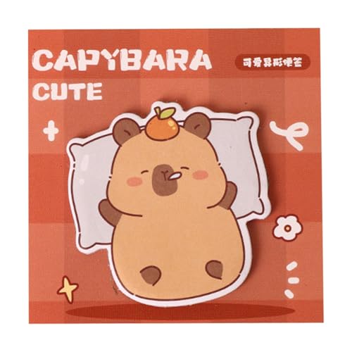 Animal Fun Sticky Notes - Süße Capybara -Muster -Notepad -Tabs, 30 Blatt Memo Set | Lesezeichenaufkleber Für Buchseiten, Wanderinnerungen, Überwachungsmarkierungen, Schreibwaren Im Klassenzimmer Animal Fun Sticky Notes - Süße Capybara -Muster -Notepad -Tabs, 30 Blatt Memo Set | Lesezeichenaufkleber Für Buchseiten, Wanderinnerungen, Überwachungsmarkierungen, Schreibwaren Im Klassenzimmer von WildHarmony