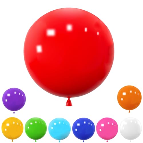 Wiletasz 9 Stück große 36 Zoll Luftballons, riesige Luftballons aus Latex, extra große Luftballons, große Luftballons für Geburtstag, Hochzeit, Party, Festival, Event, Karneval, Dekorationen von Wiletasz