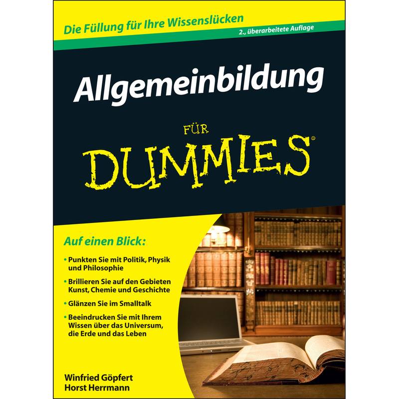 Allgemeinbildung Für Dummies - Winfried Göpfert, Horst Herrmann, Kartoniert (TB) von Wiley-VCH Dummies