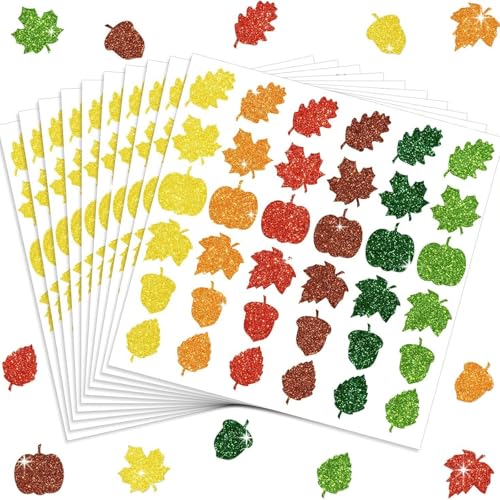 10 Blatt Maples Blatt Aufkleber Aufkleber Aufkleber Aufkleber Aufkleber Aufkleber Aufkleber Thanksgiving Day Aufkleber Dekorative Aufkleber Aufkleber Maple Blatt Aufkleber Aufkleber von Wilgure