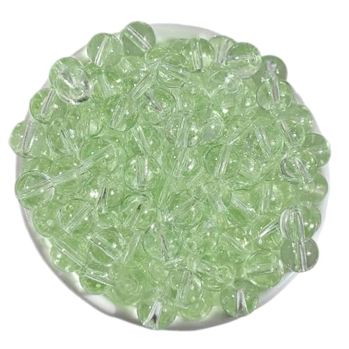 100pcs 8mm Clear Glass Perlen Armbänder Machen Accessoires Für Halskette Armbänder Schmuckprojekte Kristallperlen von Wilgure