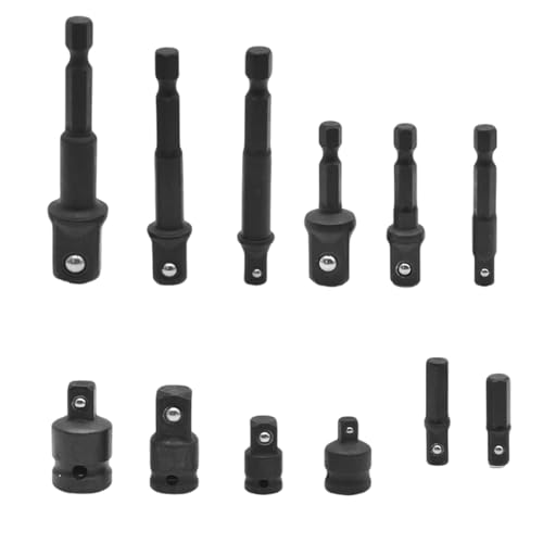 12 Pcs Stahl Sockel Adapter Set Auswirkungen Vorbereitete Bohrbitbitverlängerungshandbuch Reparatur Für Effiziente Verwendung In Mehreren Szenarien von Wilgure
