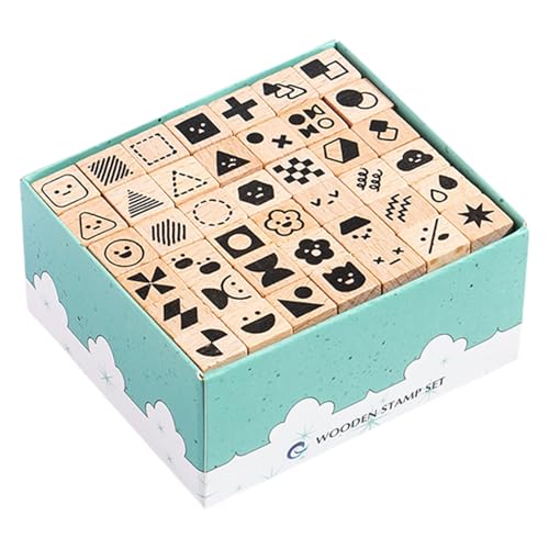 42pcs Holzhandwerk Stempel Scrapbooking Hintergrund Briefmarkenbuchstaben Geomotischer Musterstempel Für Scrapbooking Journal Wood Stamp Für Kinder 42pcs Holzhandwerk Stempel Scrapbooking Hintergrund Briefmarkenbuchstaben Geomotischer Musterstempel Für Scrapbooking Journal Wood Stamp Für Kinder von Wilgure