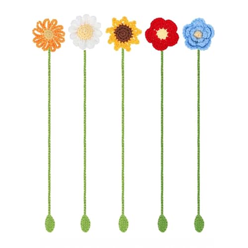 5 PCs Kreative Lesezeichen Häkeln Blumen Seitenmarkierungen Dekorative Lesezeichen Lesen Gestrickt Blumen Dekorative Seitenmarker Für Buch Lesen 5 PCs Kreative Lesezeichen Häkeln Blumen Seitenmarkierungen Dekorative Lesezeichen Lesen Gestrickt Blumen Dekorative Seitenmarker Für Buch Lesen von Wilgure