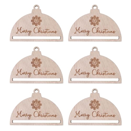 6 Stück Wandbehang Holzscheiben Halbkreis Chips DIY gewebtes Seil Weihnachtsbaum Ornamente unfertige hängende Dekorationen Weihnachtsschmuck 2023 6 Stück Wandbehang Holzscheiben Halbkreis Chips DIY gewebtes Seil Weihnachtsbaum Ornamente unfertige hängende Dekorationen Weihnachtsschmuck 2023 von Wilgure