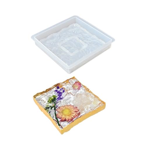 Epoxidharz Wasser Wellenmatte Home Dekoration Form Einfach Freisetzung Silikon Display Platte Form Handgefertigte Handwerksbedarf von Wilgure