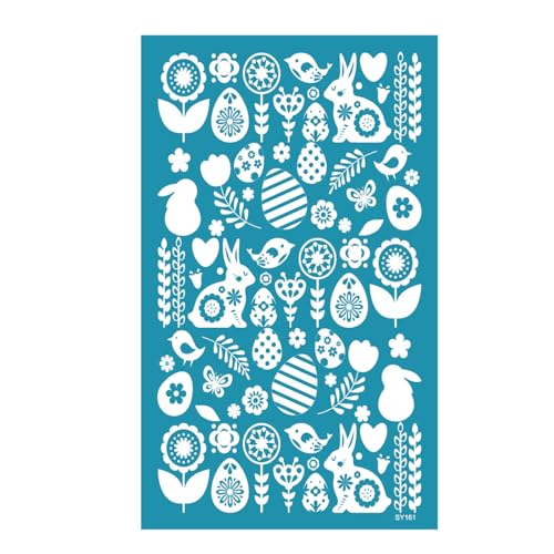 Wilgure Ostern Siebdruck Schablonen Für Ton - Wiederverwendbarer Siebdruck Zum Drucken Auf Ton Schmuck Ohrringe Dekor Wilgure Ostern Siebdruck Schablonen Für Ton - Wiederverwendbarer Siebdruck Zum Drucken Auf Ton Schmuck Ohrringe Dekor von Wilgure