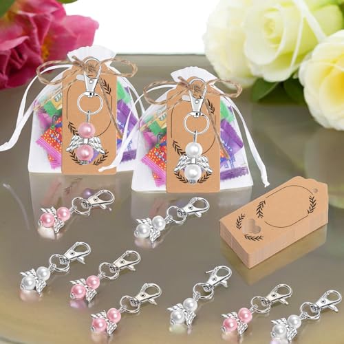 Wilgure Packung Mit 24 Flügel Charm Schlüsselanhängern Souvenirs Mit Organza Geschenktüten Dankeschön Geschenke Für Hochzeiten Babypartys Und Feiern Wilgure Packung Mit 24 Flügel Charm Schlüsselanhängern Souvenirs Mit Organza Geschenktüten Dankeschön Geschenke Für Hochzeiten Babypartys Und Feiern von Wilgure