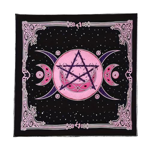 Wilgure Star Moon Muster Tarots Tischdecke Gotteskarten Tisch Tuchkupply Astrologie Hexerei Deck Stoffdekoration von Wilgure