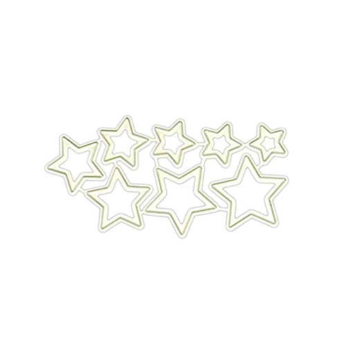 Wilgure Sterne Metall Stanzformen Schablone Scrapbooking Album Stempel Papier Karte Für Handgefertigte Grußkarten Prägung Dekor Bastelprojekte Metall Stanzformen Für Papier von Wilgure