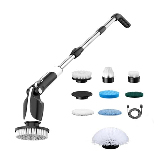 Wilgure Wiederaufladbare Multisurface Reinigungsbürstenwäsche 380-500 U/Min Rotation Für Duschtür Küchengeräte Möbelpflege Doppelschalter Reinigung Wilgure Wiederaufladbare Multisurface Reinigungsbürstenwäsche 380-500 U/Min Rotation Für Duschtür Küchengeräte Möbelpflege Doppelschalter Reinigung von Wilgure