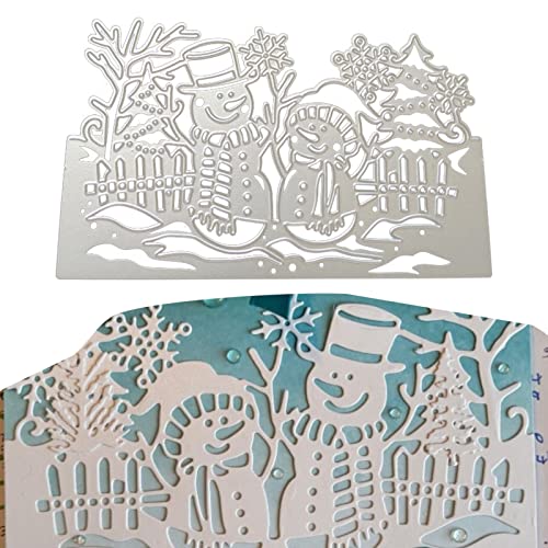 Stanzformen für Kartenherstellung, einfache Handhabung, hohe Härte, hohler Karbonstahl, Weihnachtsschneemann-Rahmen, Scrapbooking, DIY-Stanzform für Schule, Silber Stanzformen für Kartenherstellung, einfache Handhabung, hohe Härte, hohler Karbonstahl, Weihnachtsschneemann-Rahmen, Scrapbooking, DIY-Stanzform für Schule, Silber von Wilitto