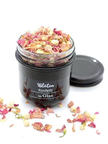 Blütenkonfetti im Glas - PINK Ivory – dekoratives Schraubglas mit pinken Rosenblüten & Jasminblüten, inkl. Duftöl, nachhaltige Geschenkidee, stilvolles Deko-Element für Zuhause & Wellness Blütenkonfetti im Glas - PINK Ivory – dekoratives Schraubglas mit pinken Rosenblüten & Jasminblüten, inkl. Duftöl, nachhaltige Geschenkidee, stilvolles Deko-Element für Zuhause & Wellness von Willach GbR