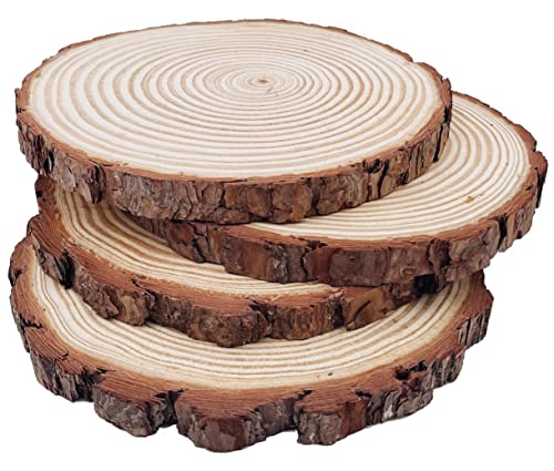 Holzscheiben 4 Stücke Holz Log Scheiben 21-23cm Unvollendete Holzkreise Ungebohrte Holzkreise ohne Loch für DIY Handwerk Holz-Scheiben Hochzeit Mittelstücke Weihnachten Dekoration Baumscheibe Holzscheiben 4 Stücke Holz Log Scheiben 21-23cm Unvollendete Holzkreise Ungebohrte Holzkreise ohne Loch für DIY Handwerk Holz-Scheiben Hochzeit Mittelstücke Weihnachten Dekoration Baumscheibe von William Craft
