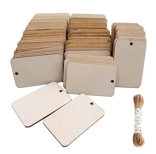 Wood Crafts Geschenkanhänger zum Aufhängen, blanko, mit Seilen, für Hochzeit, Geburtstag, Party, Dekoration Wood Crafts Geschenkanhänger zum Aufhängen, blanko, mit Seilen, für Hochzeit, Geburtstag, Party, Dekoration von William Craft