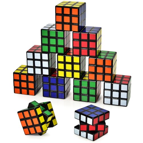 12 Stück Mini Zauberwürfel Set, 3 * 3 * 3cm Magic Würfel Party Mitgebsel Kindergeburtstag Gastgeschenke für Weihnachten Reisespiele Geburtstag, Klein Magic Cube für Mädchen und Jungen 12 Stück Mini Zauberwürfel Set, 3 * 3 * 3cm Magic Würfel Party Mitgebsel Kindergeburtstag Gastgeschenke für Weihnachten Reisespiele Geburtstag, Klein Magic Cube für Mädchen und Jungen von Willingood