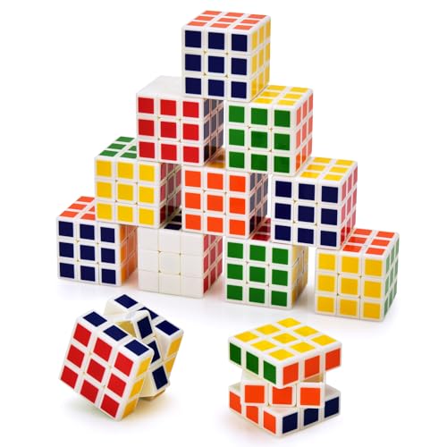 Willingood Mini Zauberwürfel, Weiß 12 Stück 3 * 3 * 3cm Party Mitgebsel Kindergeburtstag Gastgeschenke für Weihnachten Reisespiele Geburtstag Mädchen und Jungen Willingood Mini Zauberwürfel, Weiß 12 Stück 3 * 3 * 3cm Party Mitgebsel Kindergeburtstag Gastgeschenke für Weihnachten Reisespiele Geburtstag Mädchen und Jungen von Willingood