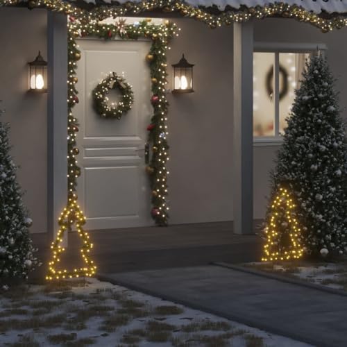 Willood LED Weihnachtsbaum mit Erdspieß und 80 LEDs Lichterketten Weihnachtsdekoration Gartendekoration 60 cm Willood LED Weihnachtsbaum mit Erdspieß und 80 LEDs Lichterketten Weihnachtsdekoration Gartendekoration 60 cm von Willood