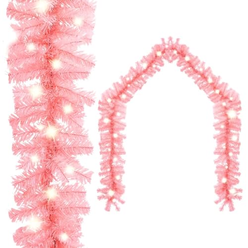 Willood Weihnachtsgirlande mit LED-Lichtern Tannengirlande Künstliche Girlande Türgirlande Weihnachstdeko Weihnachten Dekoration 5 m Rosa Willood Weihnachtsgirlande mit LED-Lichtern Tannengirlande Künstliche Girlande Türgirlande Weihnachstdeko Weihnachten Dekoration 5 m Rosa von Willood