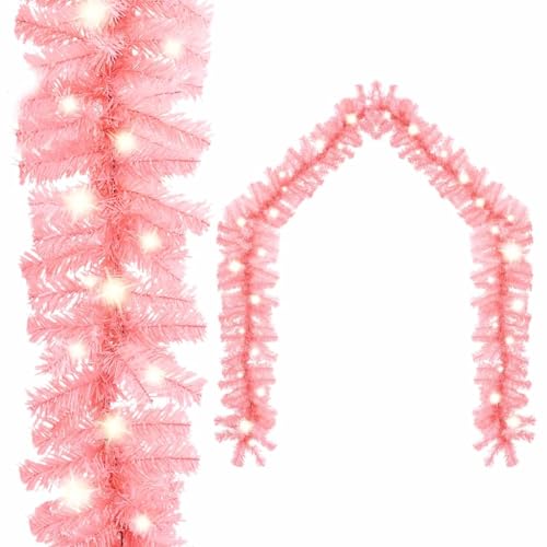 Willood Weihnachtsgirlande mit LED-Lichtern Tannengirlande Künstliche Girlande Türgirlande Weihnachstdeko Weihnachten Dekoration-Lichtern 20 m Rosa Willood Weihnachtsgirlande mit LED-Lichtern Tannengirlande Künstliche Girlande Türgirlande Weihnachstdeko Weihnachten Dekoration-Lichtern 20 m Rosa von Willood