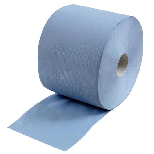 Wilpeg Papierrolle 3-lagig 1000 Blatt | Papierrolle | Putztuch | Putzpapier | Putzpapierrolle von Wilpeg